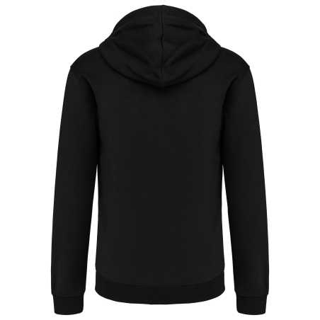 Sweat-shirt zippé capuche contrastée