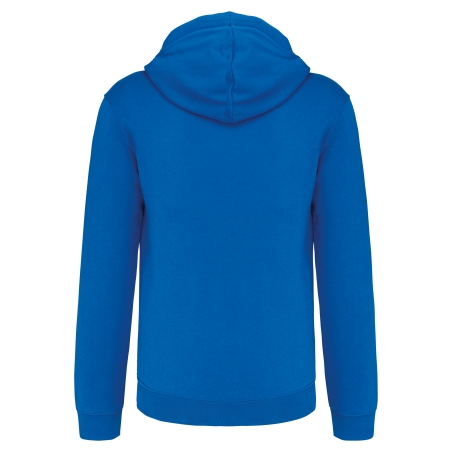 Sweat-shirt zippé capuche contrastée