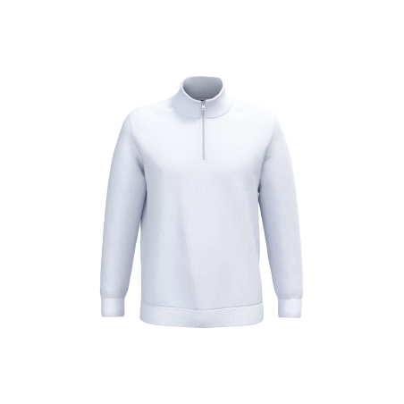 Sweat-shirt col zippé homme