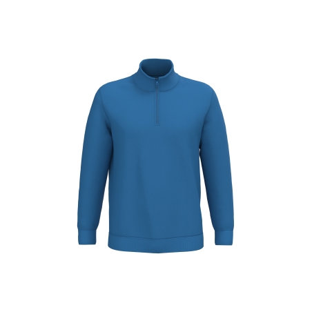Sweat-shirt col zippé homme