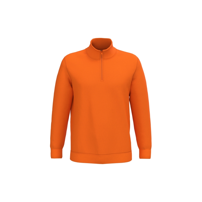 Sweat-shirt col zippé homme