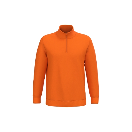 Sweat-shirt col zippé homme
