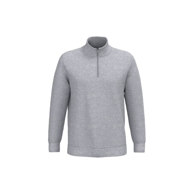 Sweat-shirt col zippé homme