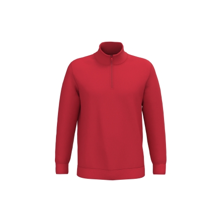 Sweat-shirt col zippé homme