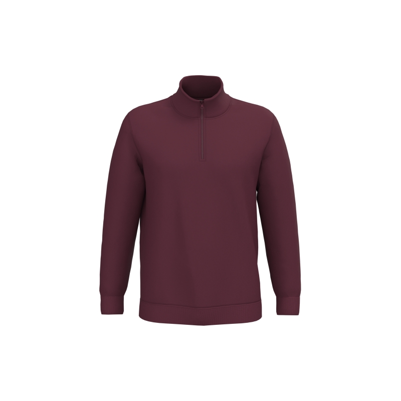 Sweat-shirt col zippé homme