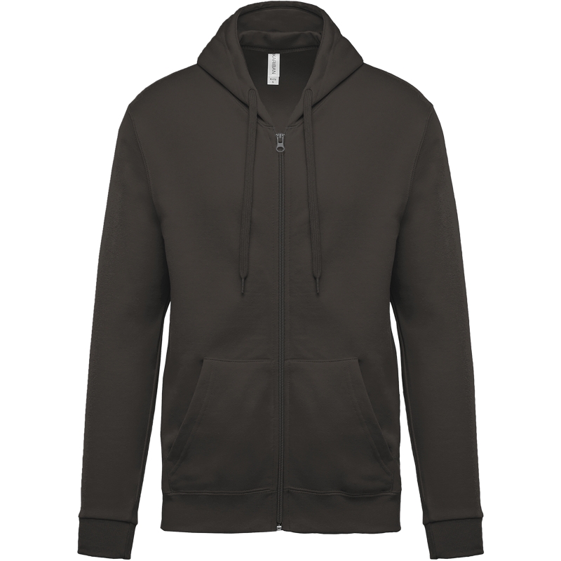 Sweat-shirt zippé capuche unisexe