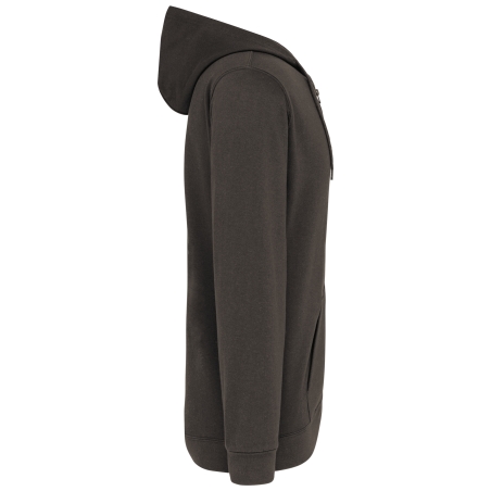 Sweat-shirt zippé capuche unisexe