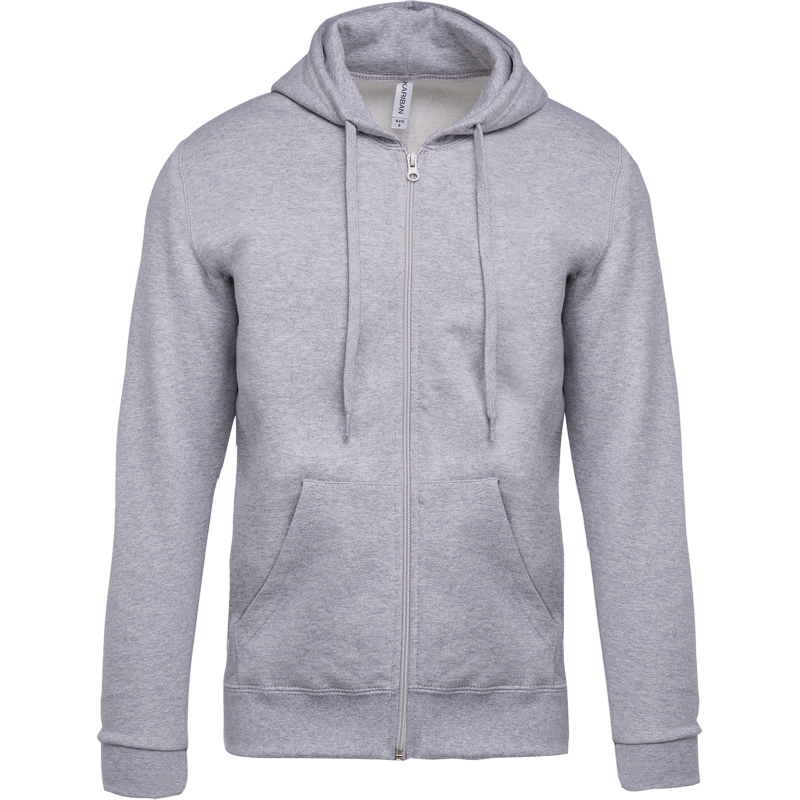 Sweat-shirt zippé capuche unisexe