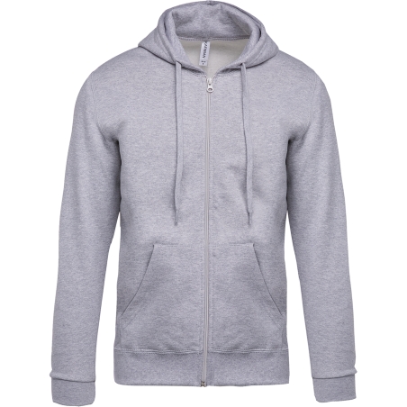 Sweat-shirt zippé capuche unisexe