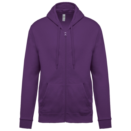Sweat-shirt zippé capuche unisexe