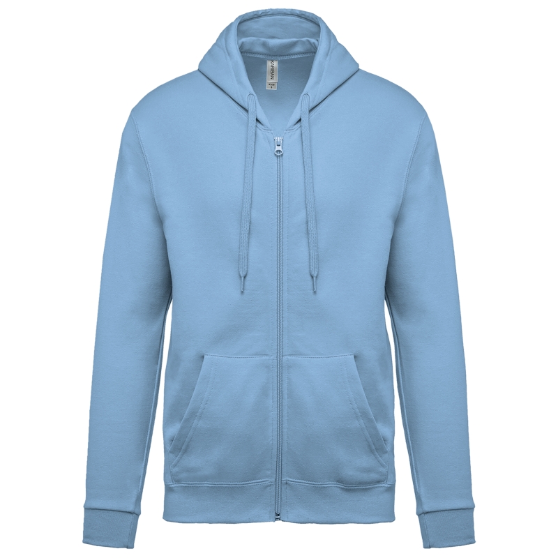 Sweat-shirt zippé capuche unisexe