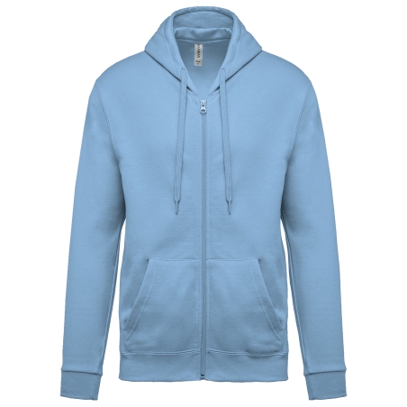 Sweat-shirt zippé capuche unisexe