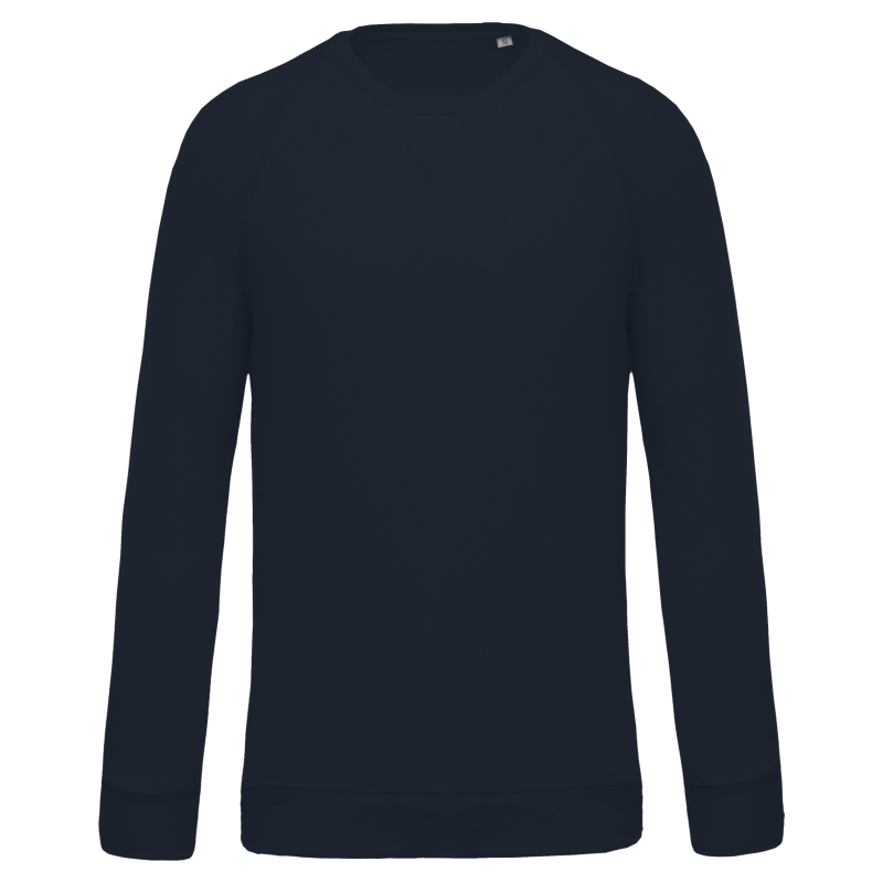Sweat-shirt Bio col rond manches raglan homme