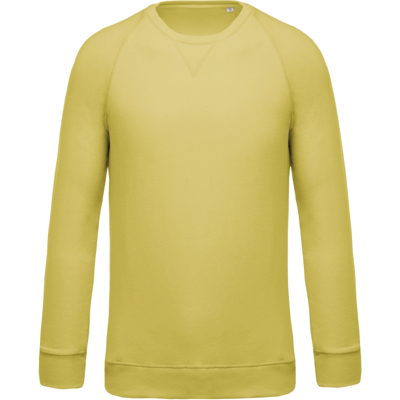 Sweat-shirt Bio col rond manches raglan homme