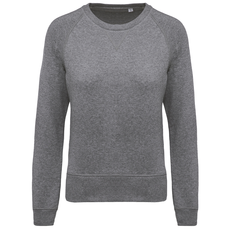 Sweat-shirt Bio col rond manches raglan femme