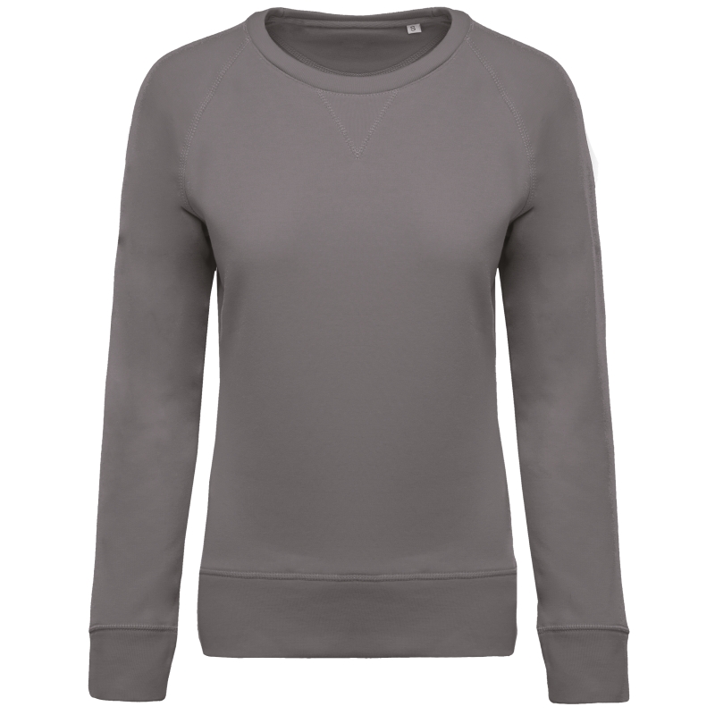 Sweat-shirt Bio col rond manches raglan femme