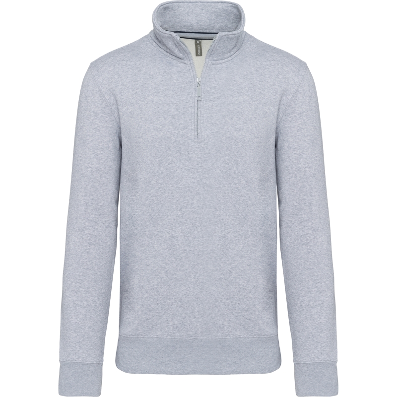 Sweat-shirt col zippé homme