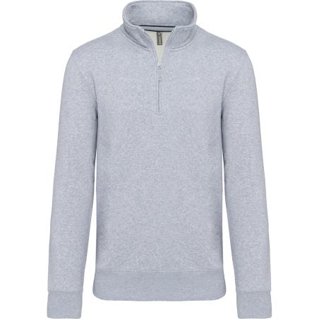 Sweat-shirt col zippé homme