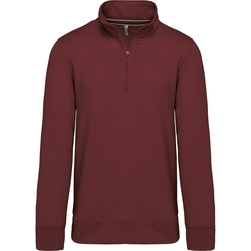 Sweat-shirt col zippé homme