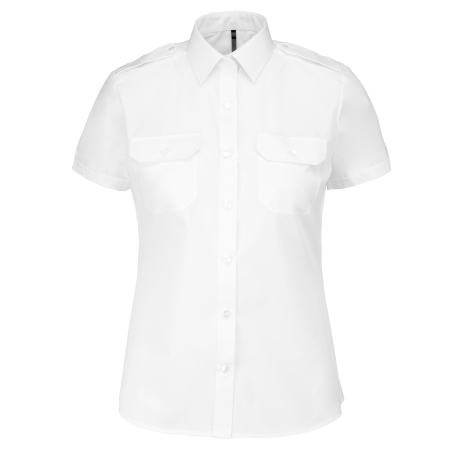 Chemise pilote manches courtes femme