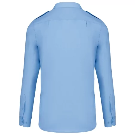 Chemise pilote manches longues homme