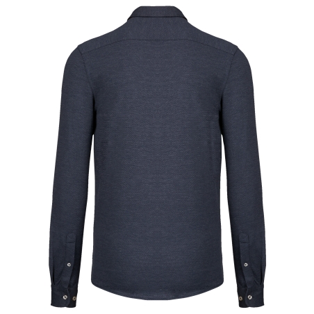 Chemise jacquard manches longues