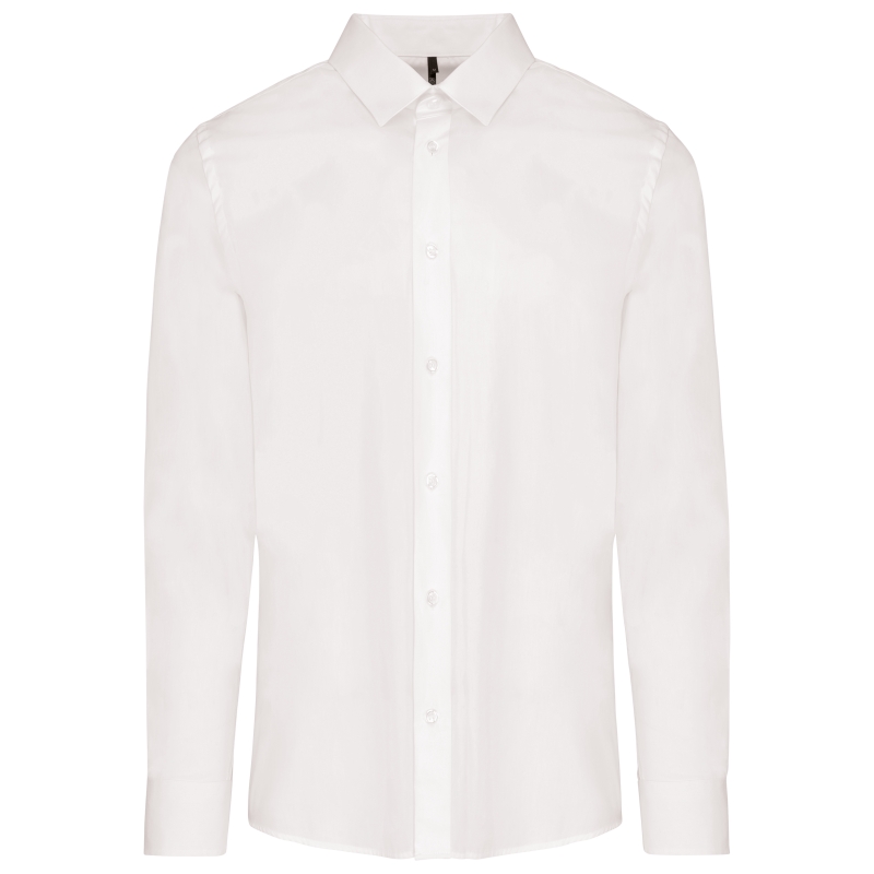 Chemise popeline manches longues homme