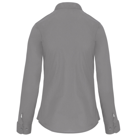 Chemise col mao manches longues femme