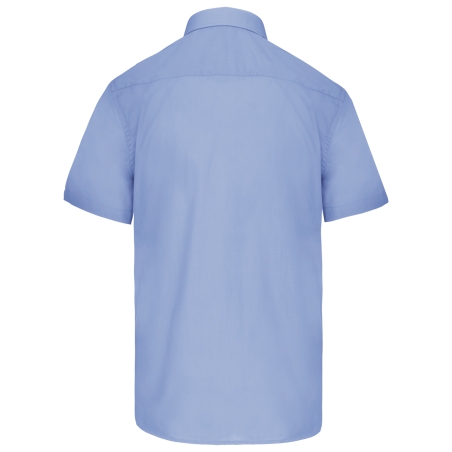 Chemise popeline polycoton manches courtes entretien facile homme