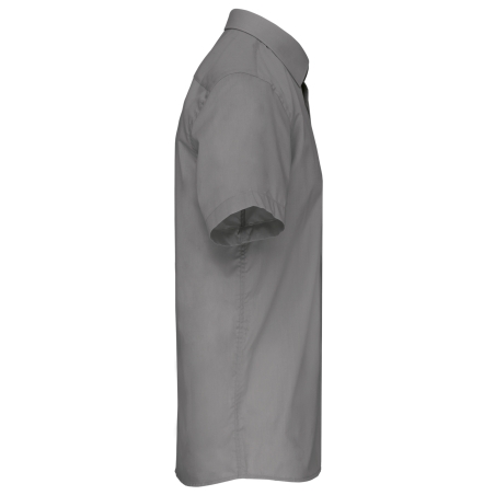 Chemise popeline polycoton manches courtes entretien facile homme