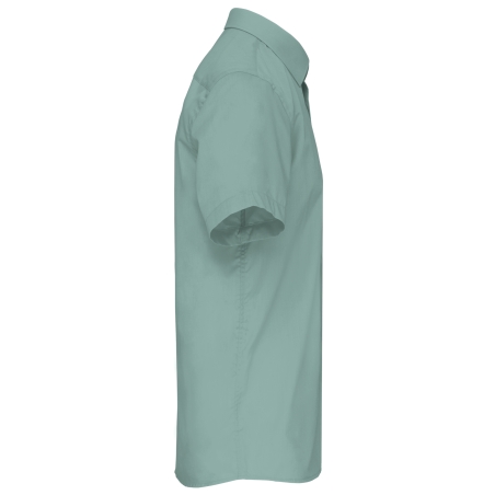 Chemise popeline polycoton manches courtes entretien facile homme