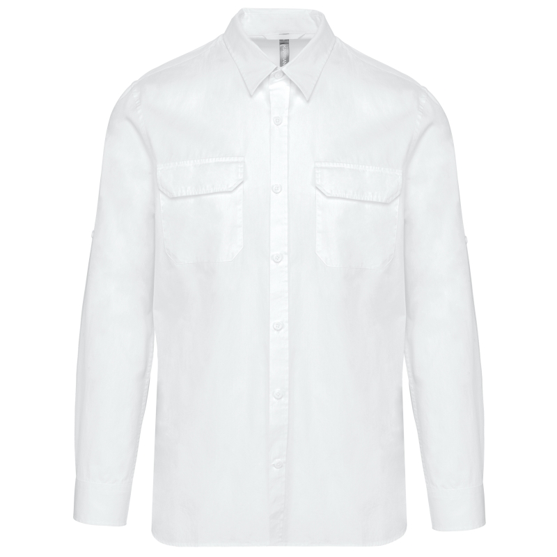 Chemise safari manches longues homme