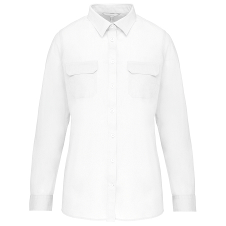 Chemise safari manches longues femme