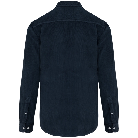 Chemise manches longues en velours homme