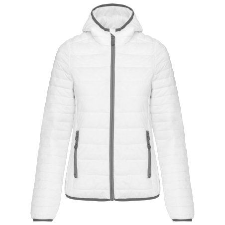 Doudoune légère capuche femme