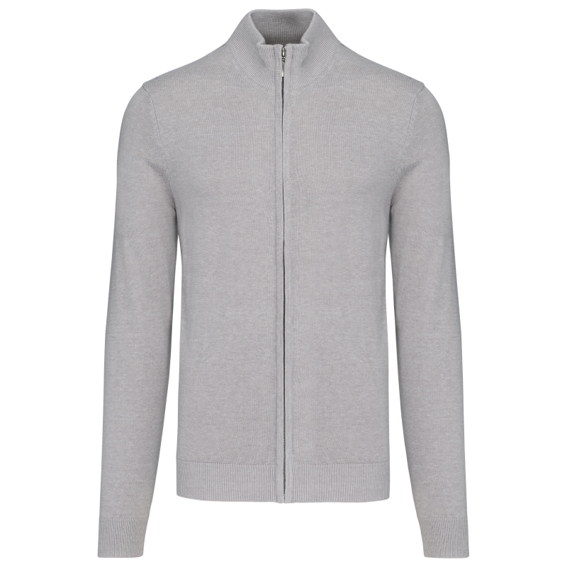 Cardigan zippé homme
