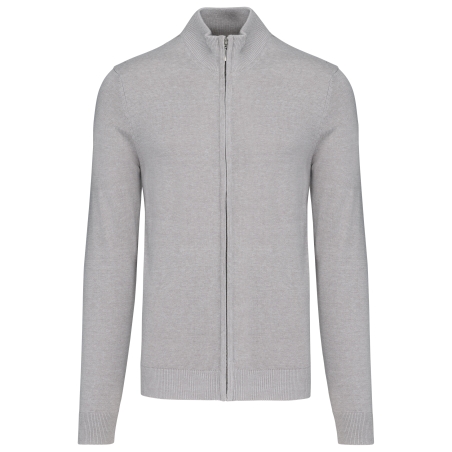 Cardigan zippé homme