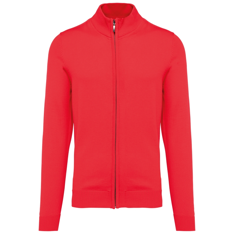 Cardigan zippé homme