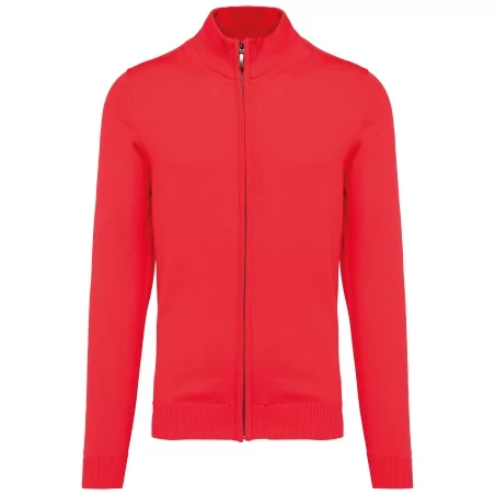Cardigan zippé homme