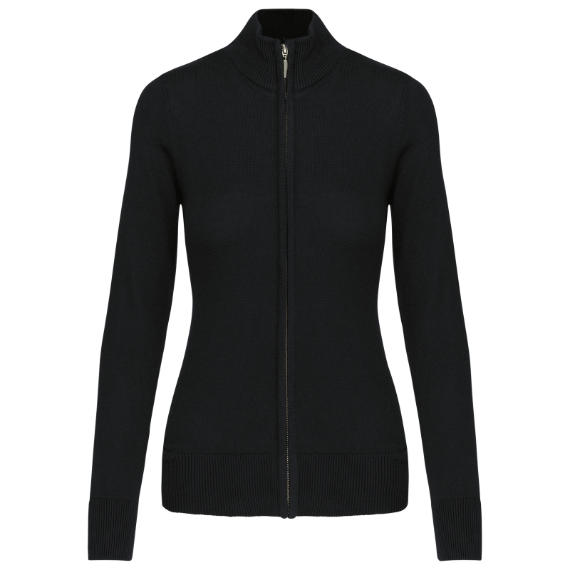 Cardigan zippé femme
