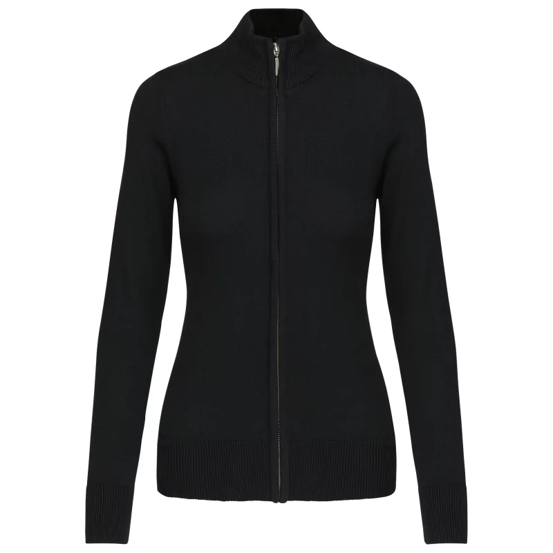 Cardigan zippé femme