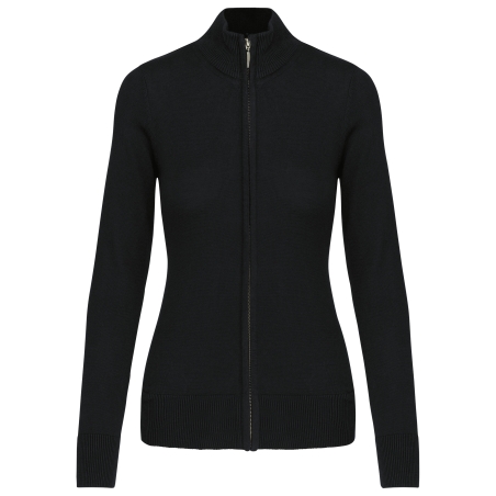 Cardigan zippé femme