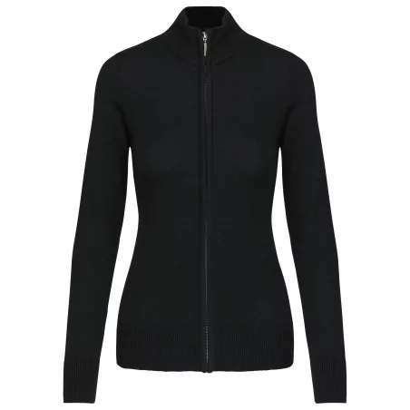 Cardigan zippé femme