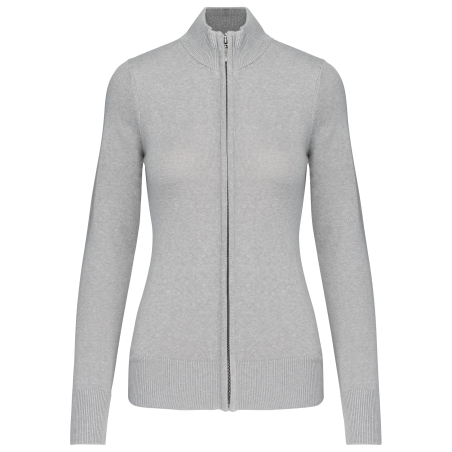 Cardigan zippé femme