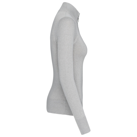 Cardigan zippé femme