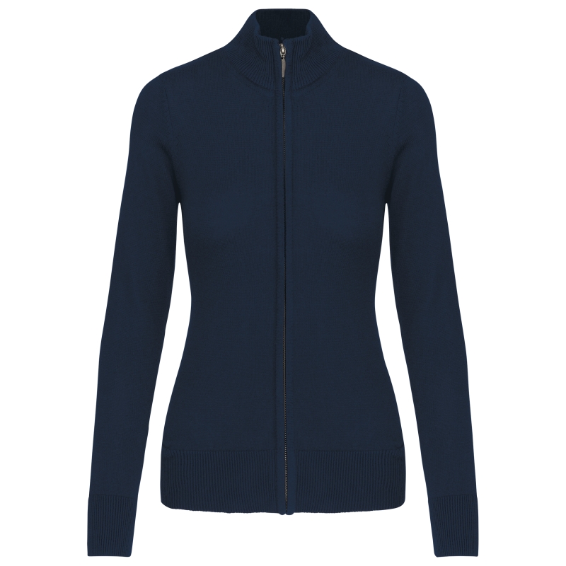 Cardigan zippé femme