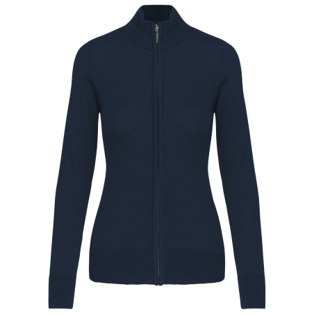 Cardigan zippé femme