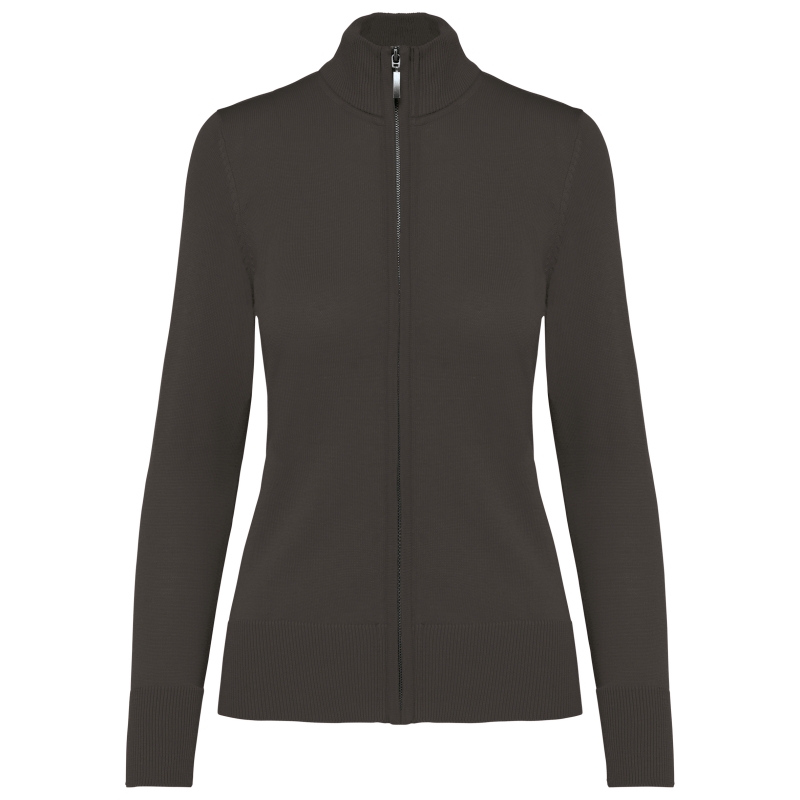 Cardigan zippé femme