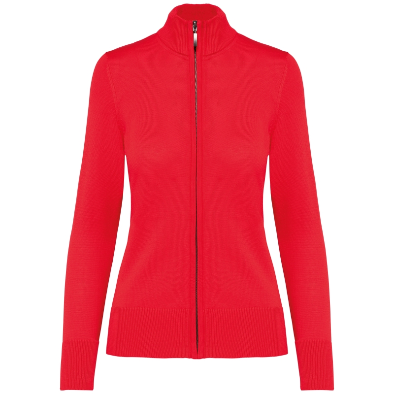 Cardigan zippé femme