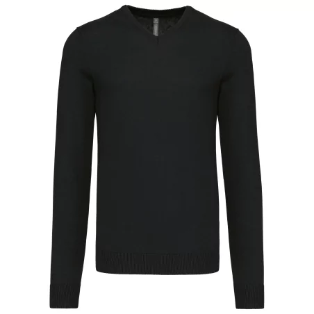 Pull col V homme